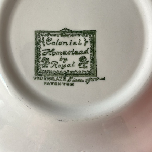 Vintage Colonial Homestead China by Royal Bread & Butter Plates - Picture 2 of 7